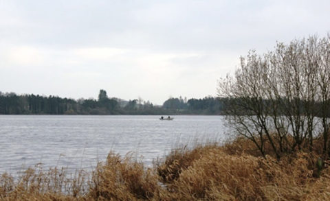 Fishing on lough muckno
