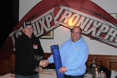 Runner Up Richard Yates Receives His 2nd Place Trophy from George Cunningham