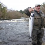 Drowes – Brian Mc Clintock with first salmon of 2015 Drowes
