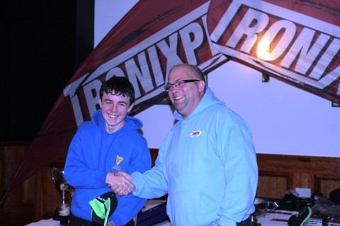 Sean Cushen Receives His Presentation from George Cunningham (Managing Director Tronixpro)