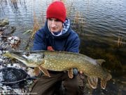 Frosty Fermanagh pike fishing for Rookie Bass Angler