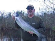 Two 10 lbers for the Drowes as things improve Marty King with his fish from the Money Hole yesterday