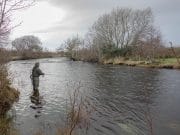 Conditions ideal on the Drowes at the moment but no fish caught Waiting for the take.