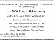 3,000 Euro to be won at Lanesborough Coarse competiton on May June Bank Holiday