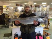 First salmon of the Season on the Moy for Nigel Lackey Nigel Lacky with the First Salmon of 2015 from the Moy