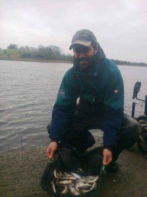 Paul McCaul with 4lb 10oz 50 roach and small skimmers