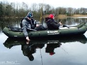 Kicking up a ruckus with pike & perch in an inflatable canoe