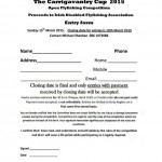 Waterford Fly Fishing – Carrigavantry Cup 2015 Entry Form