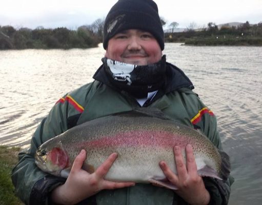 Adriano Tempesta with 20lb rainbow...