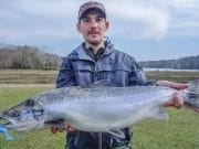 Drowes fishes well with good salmon up to 13lbs in weight Paul Magowan with his fish from the Blackwater on Thursday