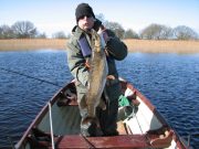 Deadbaits and fly work well for pike anglers in Longford Alain with a cracking Pike taken on float fished Pollan