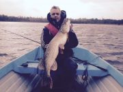 Sean English with a nice 20 pounder taken on dead bait.