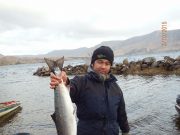 Lough Currane's first fly caught salmon of the year landed on Tuesday salmon