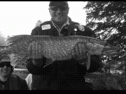 Wizard of Oz enjoys piking at Carton Lake pike