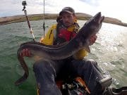 Kayakers keep catching in the Kingdom conger