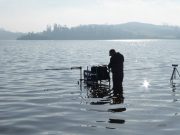 A sunny Sunday on Muckno, but fishing slow bright