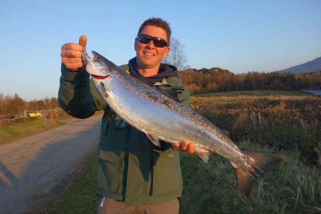 D. McKee registered an 11lb salmon caught on Worm from the Mill Pool