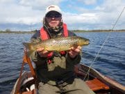 Mask continues to produce excellent sport for trout anglers David Connors from Ballinrobe with a nice Mask trout, April 2015