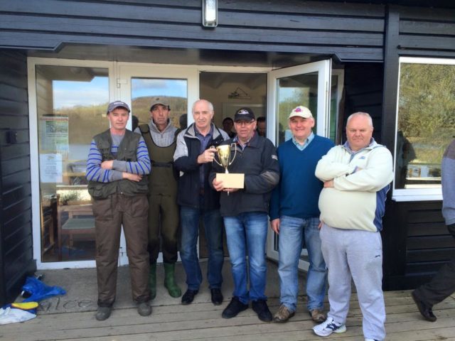 Milford & Disrtict Fly Angling Club President, Hugo Duggan and the prizewinners at last Sundays' Presidents' Cup