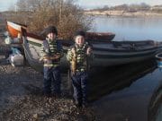 Twins lead the way on Mask as good fishing continues Twin brothers Ronan (on left) and Karl Gorman (6), with their fine catch of trout from Lough Mask on Sunday 12th April. Karl caught his first ever trout, following it up with 2 more, while Ronan caught 2 as well on a great day out.