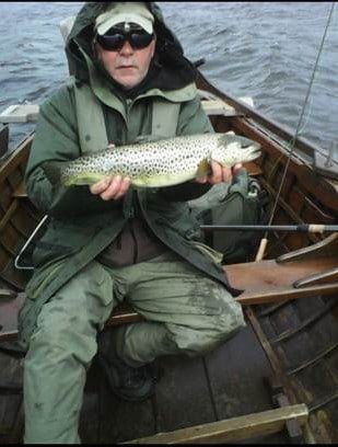 artin Connor of DC Angling & Guiding Services with his 5 ½ lb fish, April 12th 