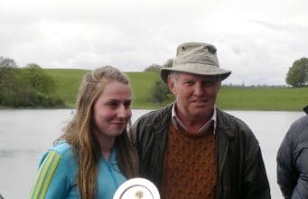 Some good trout recorded at Vincent Smith Memorial Cup on Whitelake Xena Fagan won the Junior section on the Whitelake at the Vincent Smith Memorial Cup.Also pictured Paddy Smith son of the late Vincent.