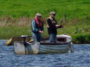 Outstanding value for UK anglers who use the Luton to Waterford air link UK anglers, Tony Nolan and Alan Nash enjoy the best of Waterford fishing