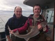Wicklow Boat Charters and Gar Murphy set to make a claim for a new Irish Record Smooth Hound which is our Catch of the Week. Kit Dunne congratulates Gar Murphy on his new Irish Record 19lb Smooth Hound.