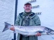 Drowes fished well with 15½ lb. salmon on Monday Sean McNiece 15.5lb salmon