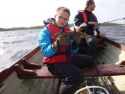 First pike, small but important as 12 year old Bart enjoys his holiday Bart Peek from Holland with his first ever Irish Pike, we all have to start somewhere