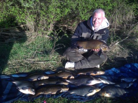Damien with some fine Bream and Tench