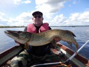 Michelle from France with a nice Pike of 103cm