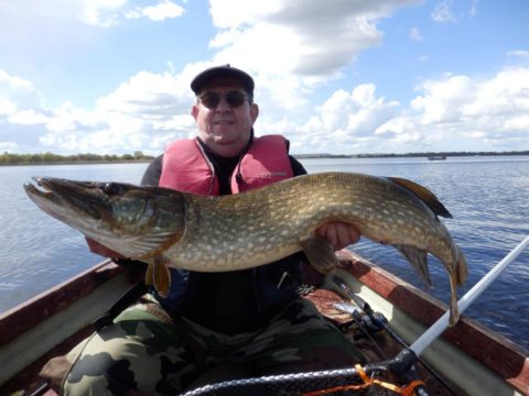 Michelle from France with a nice Pike of 103cm