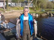 Salmon taken on the fly on Lough Melvin