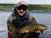 Lough Arrow mayfly up, trout coming to wet, dap and dry Tomasz Paluszkiewicz, Sligo, with a 5 lbs. Lough Arrow beauty