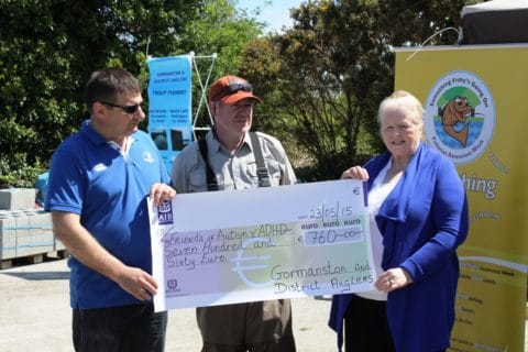Members of Gormanston Anglers Presenting A Cheque to the Friends of Autism and ADHD
