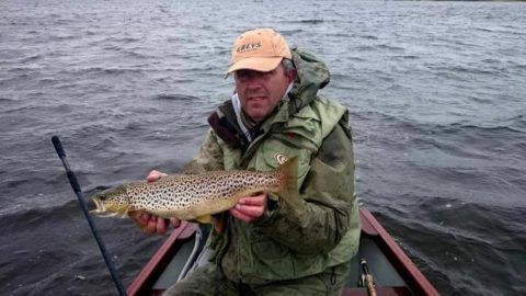 Kenneth O’Keefe (Grey Duster Guiding 0868984172) with his well-conditioned Sheelin trout