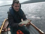 Strong hatches of Mayfly on Loughs conn and Cullin last week Mike Tiernan with a lovely 1.5lb trout from L. Cullin