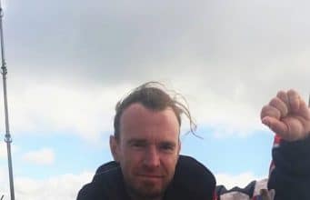 Collie Ennis with a cuckoo wrasse