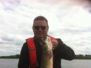 Kevin catches while guiding