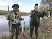 Despite difficult conditions, over 200 salmon were reported from the River Moy system Happy French anglers, Jean-Marc Housseini & Patrice Boisadam, on the Cloongee Fishery