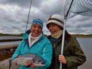 Lough Inagh reports its first salmon of the season Alice Swiderski and Rita McConnstern