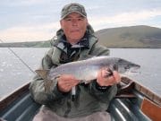 Carrowmore, plenty of sea trout and some fresh salmon Paul De Neef, Belgium, with one of his Carrowmore grilse
