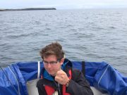 6lb Kelpy cod for enthusiastic young angler fishing in Cork on board the Sea Hawk Marek Dobias from Slovakia