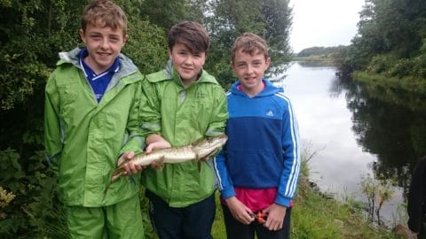Jamie Smith with twins, Ben and Jack Mooney 