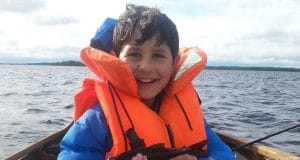Ewan with one of his trout