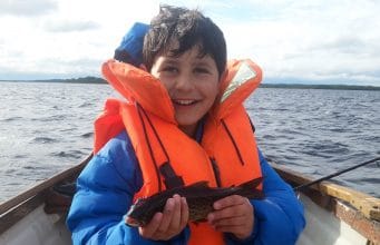 Ewan with one of his trout