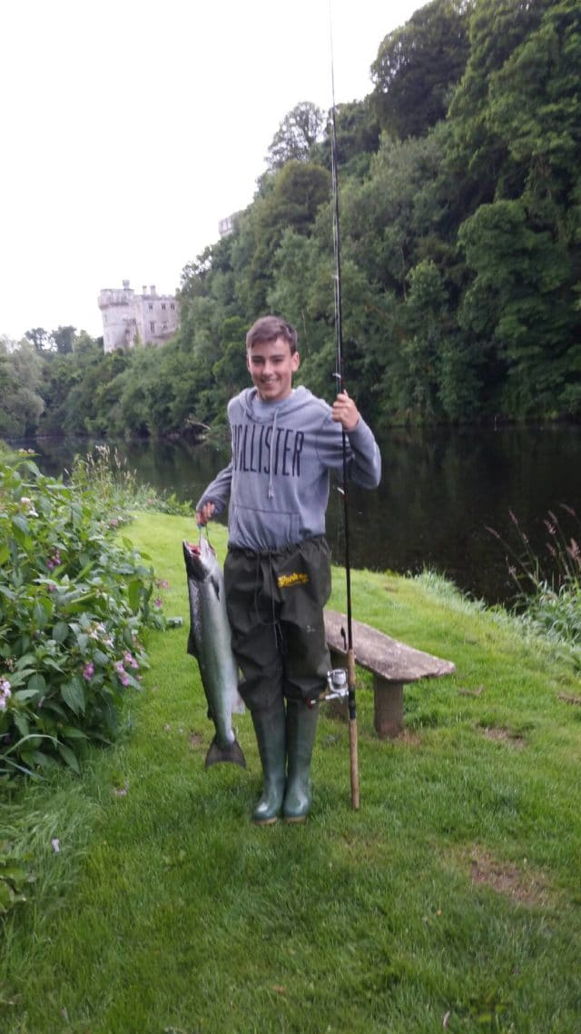 Jack Hughes from the U.K with his 18.5lb salmon