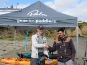 Big oaks grow from small acorns as the Irish Kayak Fishing Open draws a small but very enthusiastic crowd Gary Robinson congratulates Ian Burton as winner of the Irish Kayak Fishing Open 2015