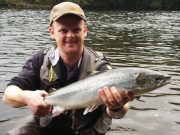 Blackwater fines off nicely with a good run of fresh fish A lovely 8 pounder released by Dave Walsh on the upper river.
